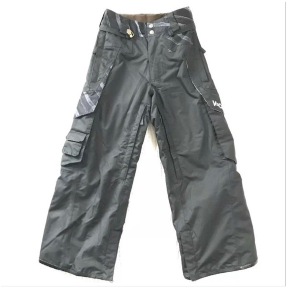Kid’s Volcom Genus Black Insulated Snowboarding Pants Size XS